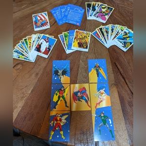 VTG 1994 Skybox DC Stars Superheroes Trading Cards and Puzzle Cards Set